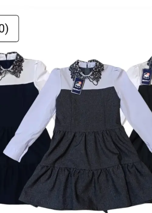 Школьное платье , имитация двойки на девочку ( р-р 32-40)