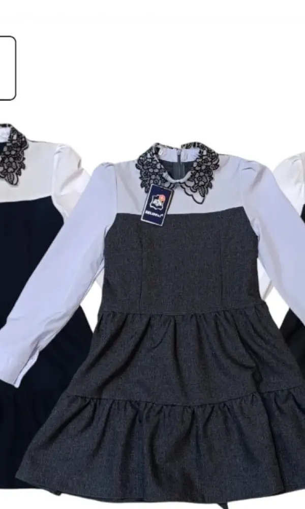 Школьное платье , имитация двойки на девочку ( р-р 32-40)