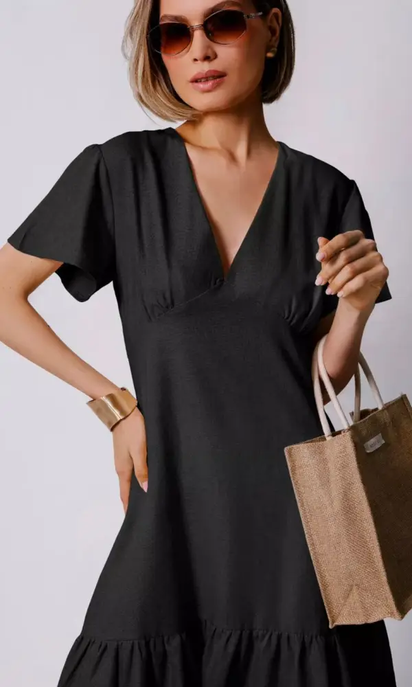 Платье повседневное женское из льна ( р-р 42-44)