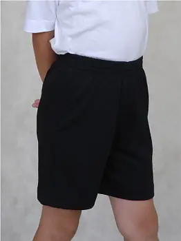 Шорты чёрные базовые детские р-р 12-16 лет