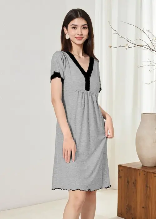 Сорочка женская с вырезом (S-XL)