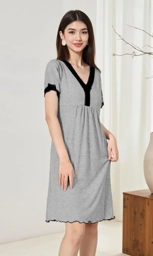 Сорочка женская с вырезом (S-XL)