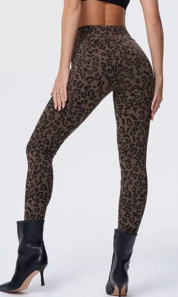 Леггинсы спортивные летние лосины , леопард (р-р 42-44,44-46)