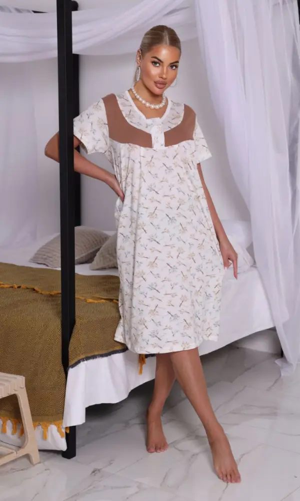 Ночная хлопковая сорочка женская р-р 48-56