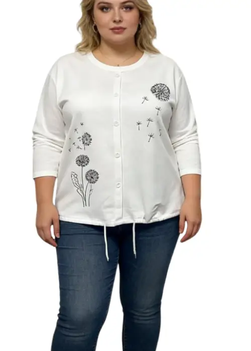 Кардиган на пуговицах женский р-р 3XL-6XL