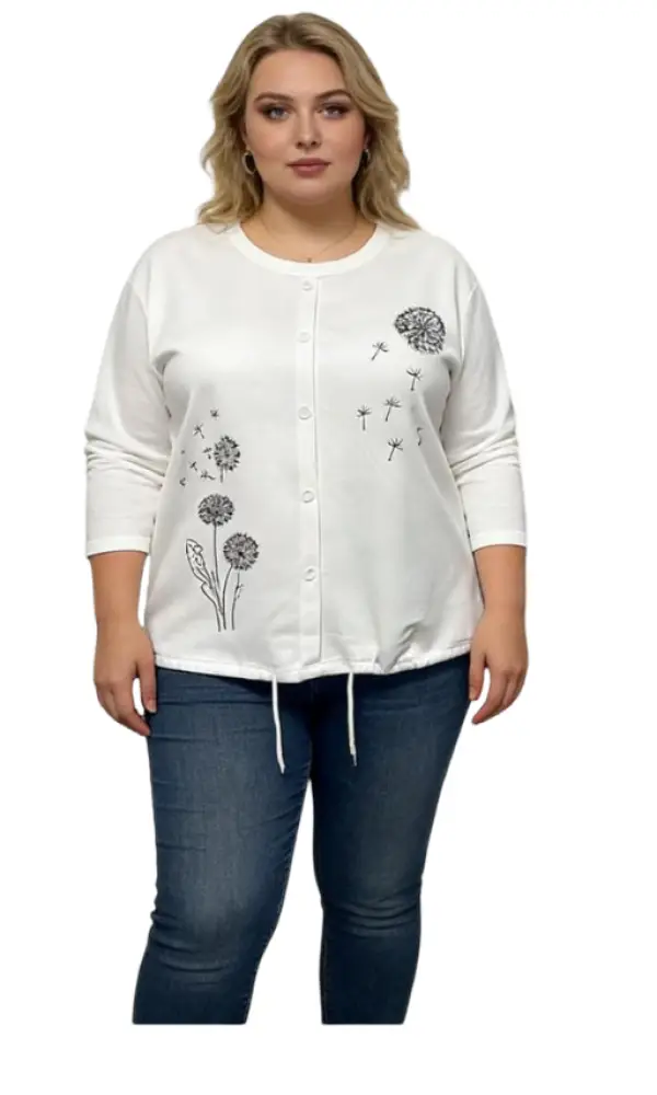 Кардиган на пуговицах женский р-р 3XL-6XL