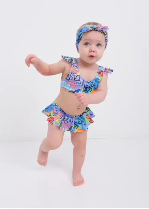 Купальник детский раздельный 3 в 1 (р-р 18-26)