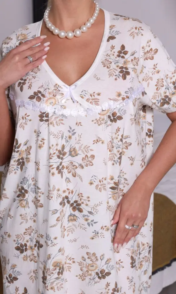 Ночная сорочка с вырезом женская р-р 48-56