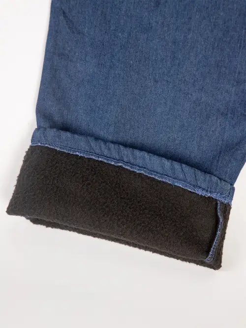 Брюки мужские джинсовые на флисе большие размеры (р-р 52-60)