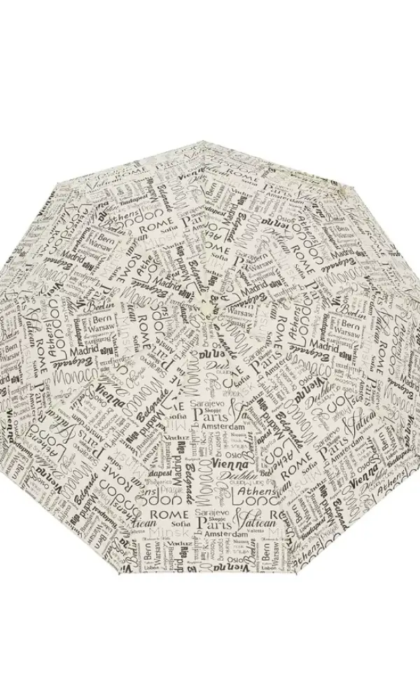 Зонт полуавтомат принт газета