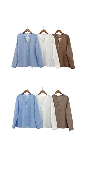 Рубашка лёгкая летняя с V- вырезом р-р 2XL-5XL