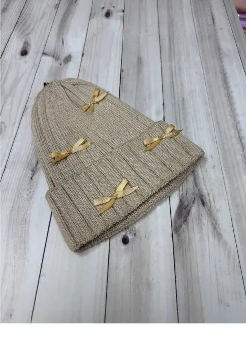 Шапка женская с бантиками р-р 56-60