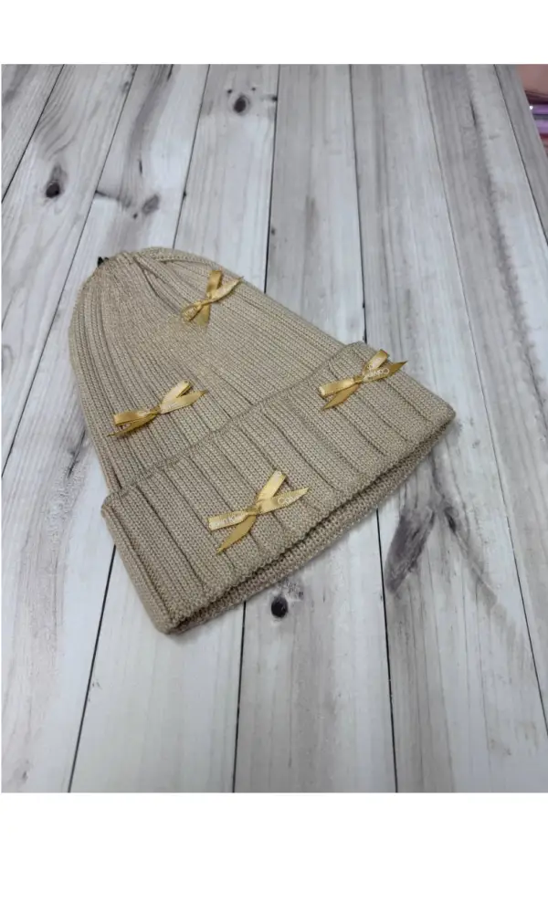 Шапка женская с бантиками р-р 56-60