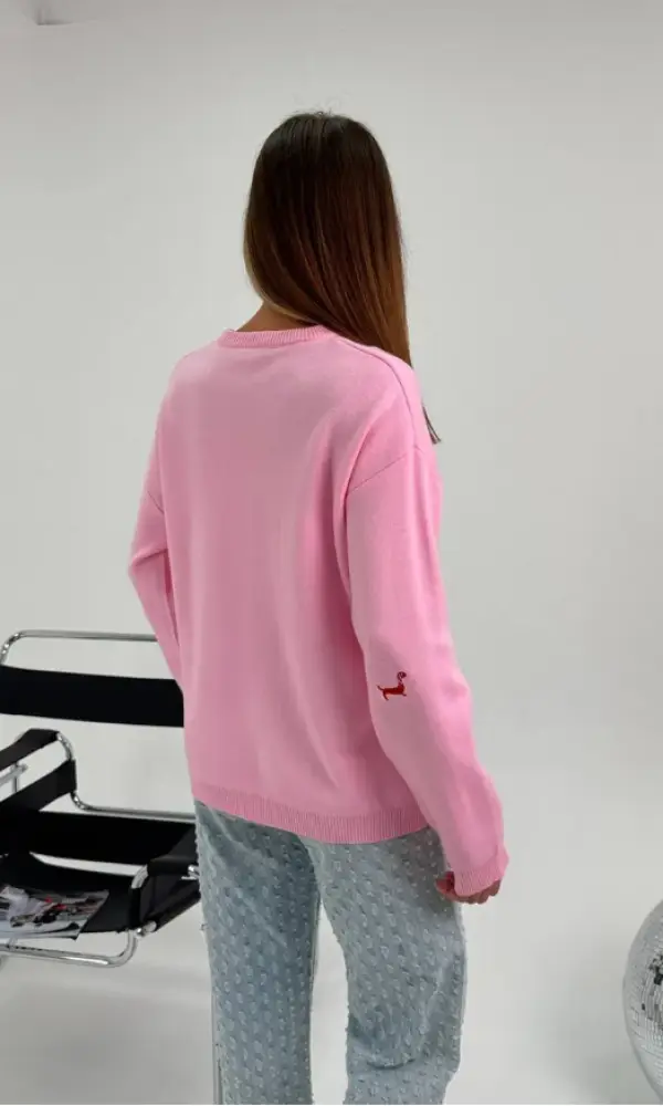 Свитер с мелким принтом женский р-р 42-48