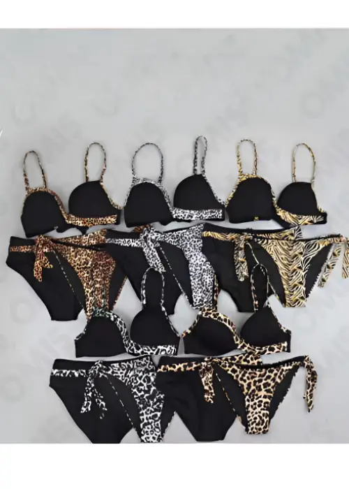 Купальник раздельный женский с принтом 3 в 1 р-р 40-48