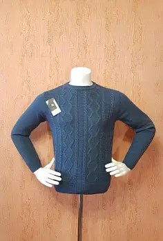 Свитер вязаный с узором мужской р-р 48-56