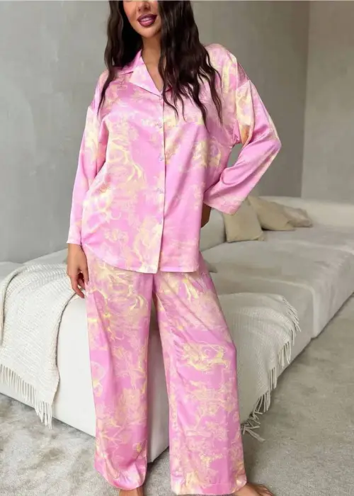 Пижама "Шелк", однотонная, женская (р-р 44-48)