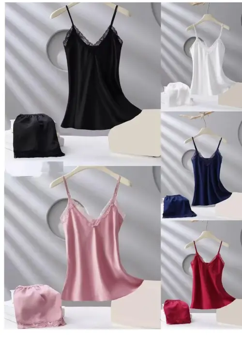 Комплект "Атласный" женский, майка и шорты, однотонный (р-р 42-50)