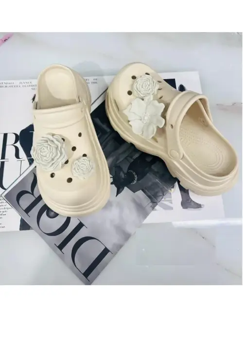 Сабо резиновые на платформе женские (р-р 36-41)