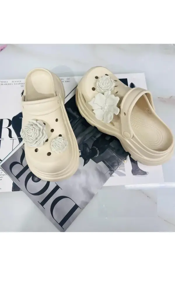 Сабо резиновые на платформе женские (р-р 36-41)