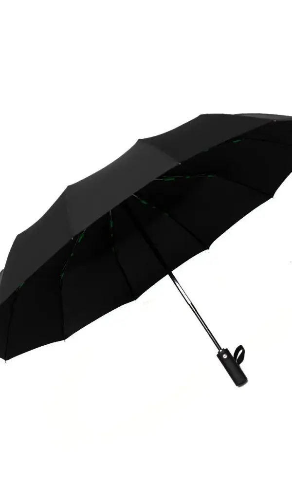 Зонт черный автомат ( 12 спиц)