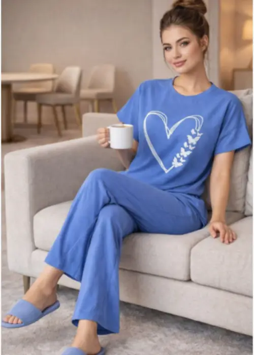 Комплект домашний: футболка и брюки (р-р 50-60)