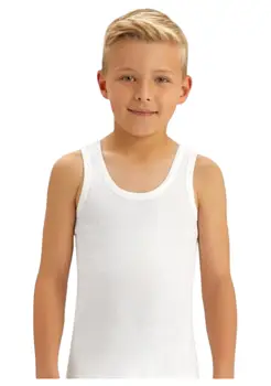 Майка белая на мальчика р-р 12-16 лет