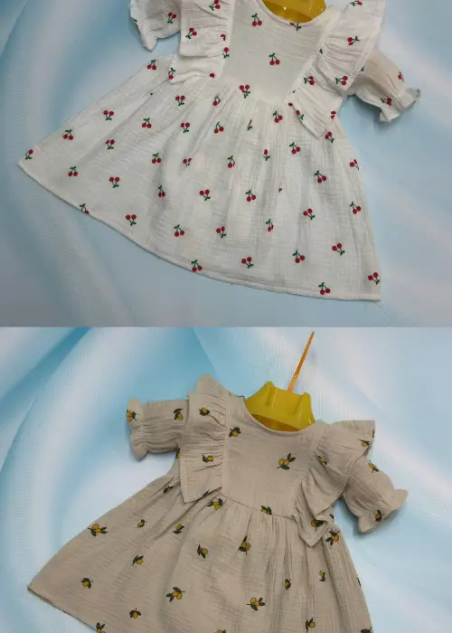 Платье муслиновое для девочки р-р 80-98