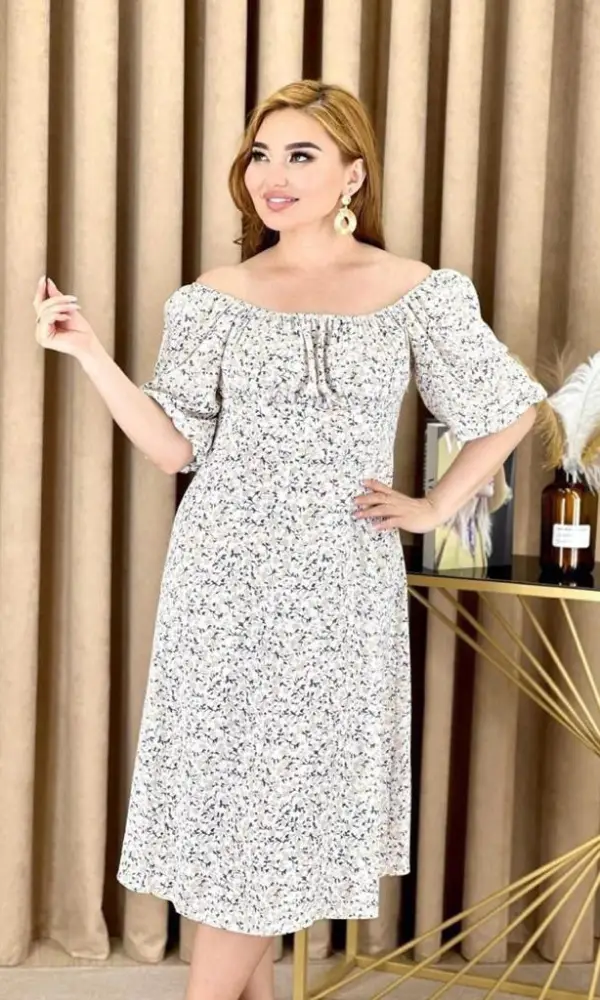 Женское платье " крестьянка" батал ( р-р 48-54)