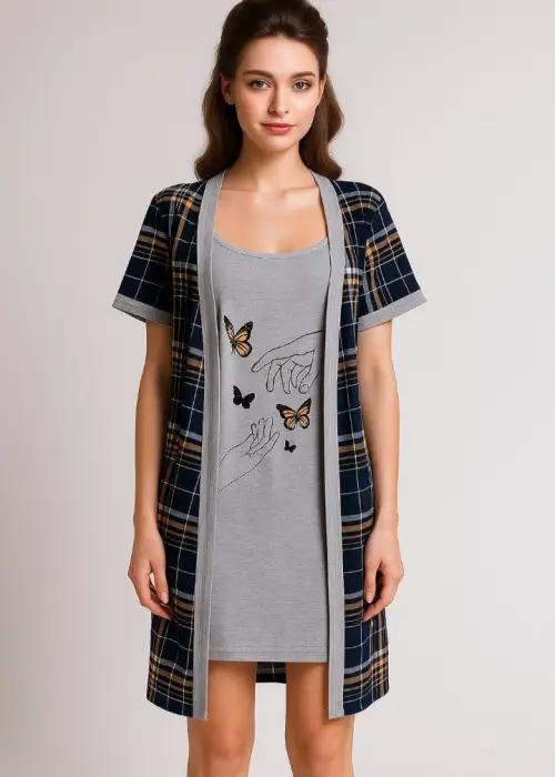 Комплект домашний сорока-халат р-р 48-56