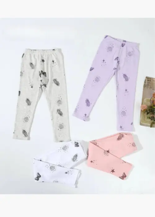 Лосины с принтом для девочки (р-р 80-120)