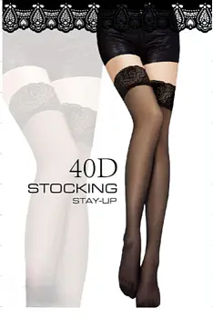 Чулки женские на широкой резинке S-L