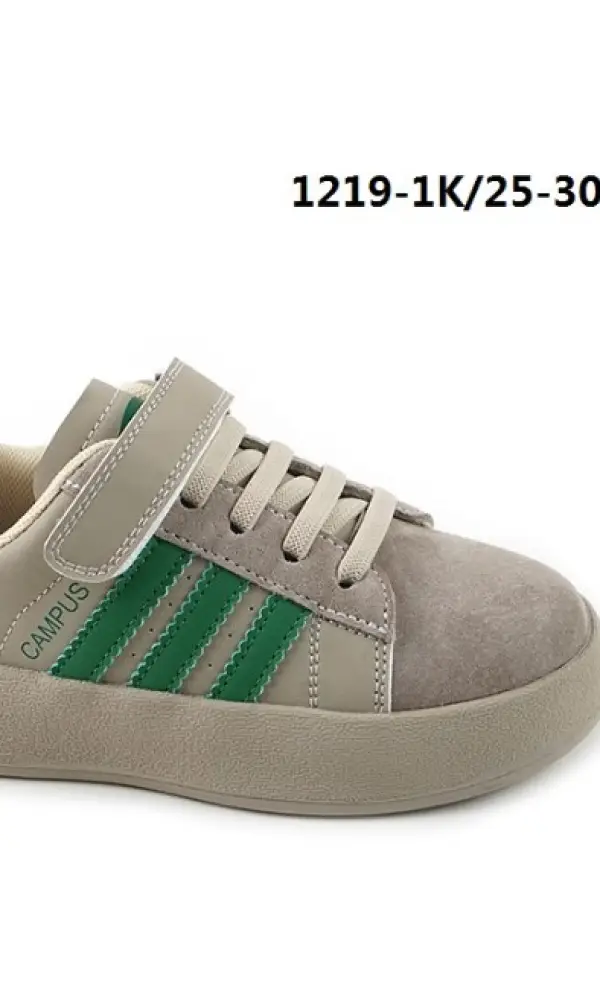 Кроссовки детские нубук " три полоски" ( р-р 25-30)