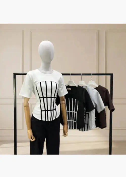 Футболка с корсетным эффектом женская (р-р 42-44)