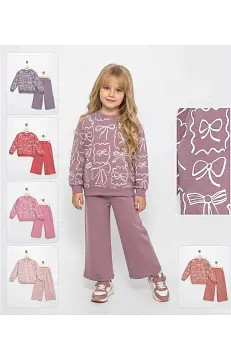 Костюм для девочки: свитшот и палаццо (р-р 2-5 лет)