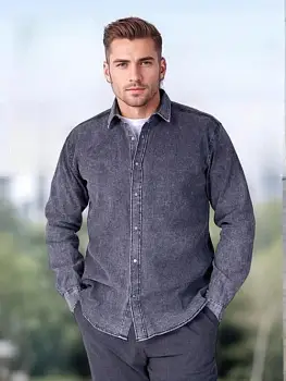 Рубашка джинсовая мужская р-р 44-52