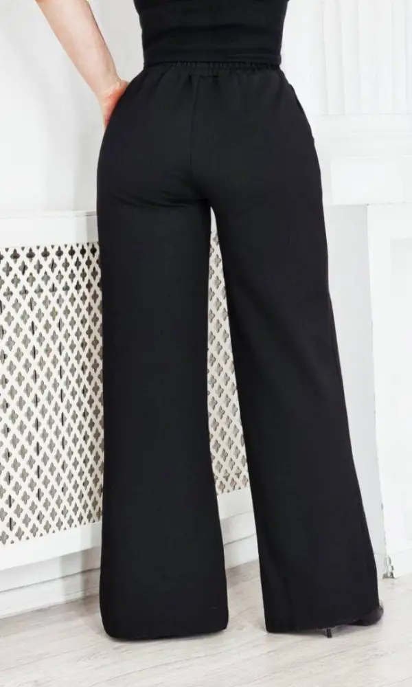 Брюки- палаццо с леопардовым принтом р-р 46-56