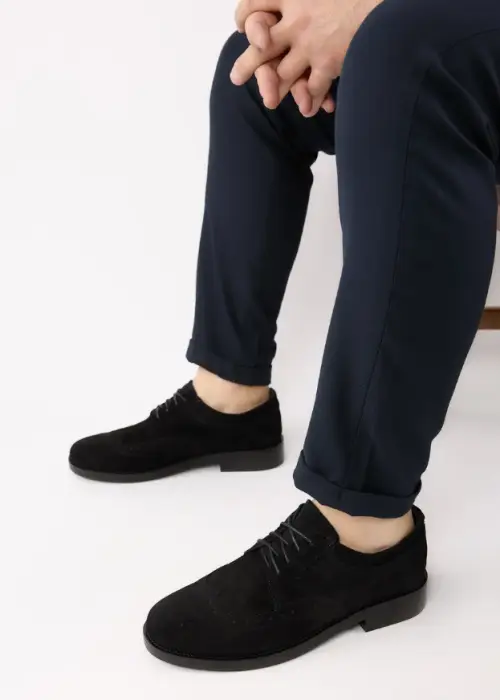 Туфли замшевые мужские на шнуровке (р-р 40-45)