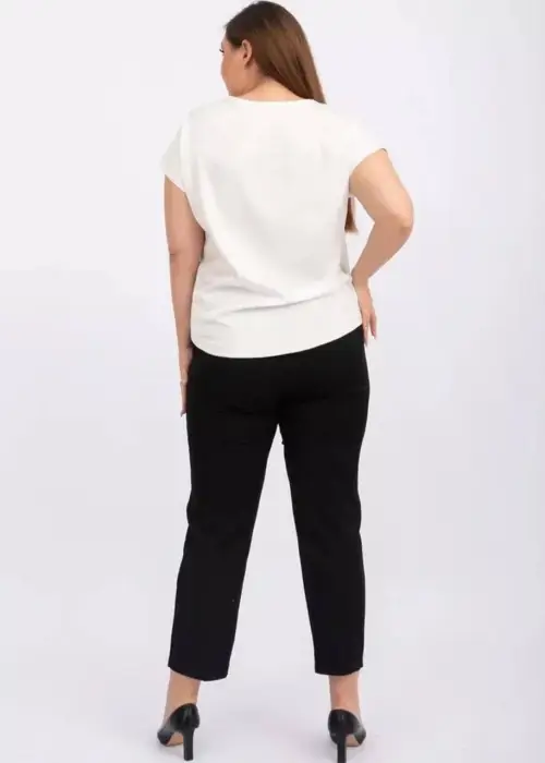 Блуза шелковая свободного кроя( р-р 50-56)