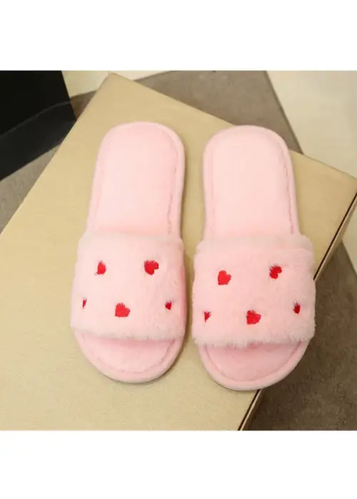 Тапочки открытые с сердечками женские р-р 36-45