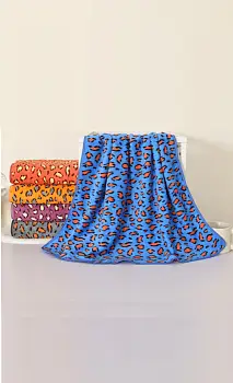 Полотенце кухонное микрофибра с леопардовым принтом 26*48