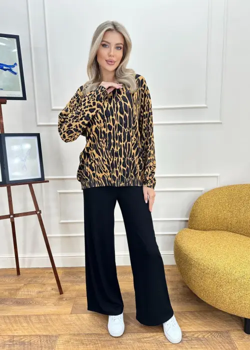 Джемпер трикотажный принтованный женский (р-р L-XL-XXL)