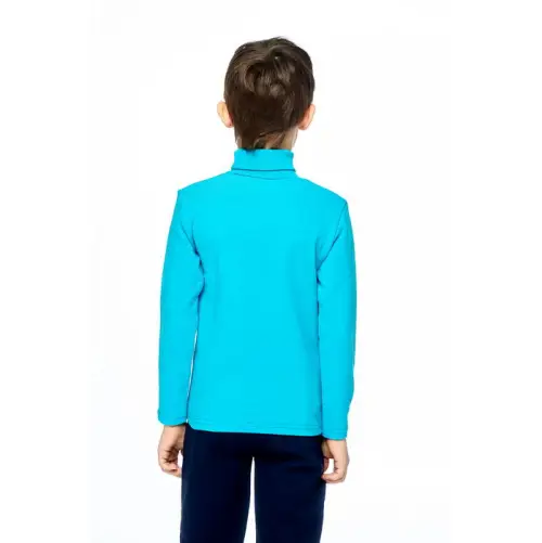 Водолазка однотонная, голубая для мальчика (1-4 лет)