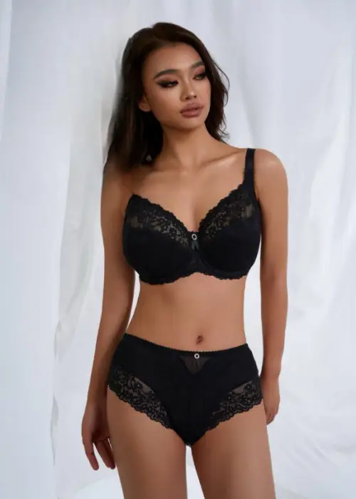 Кружевной бюстгальтер женский (р-р 80-100Е)