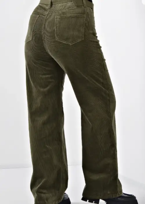 Брюки вельветовые широкие женские (р-р 25-33)