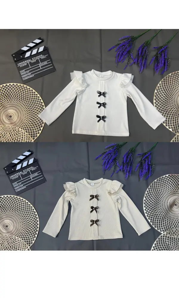 Кофта нарядная с бантами для девочки р-р 30-38