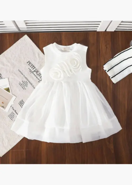 Платье нарядное без рукавов для девочки (р-р 98-122)