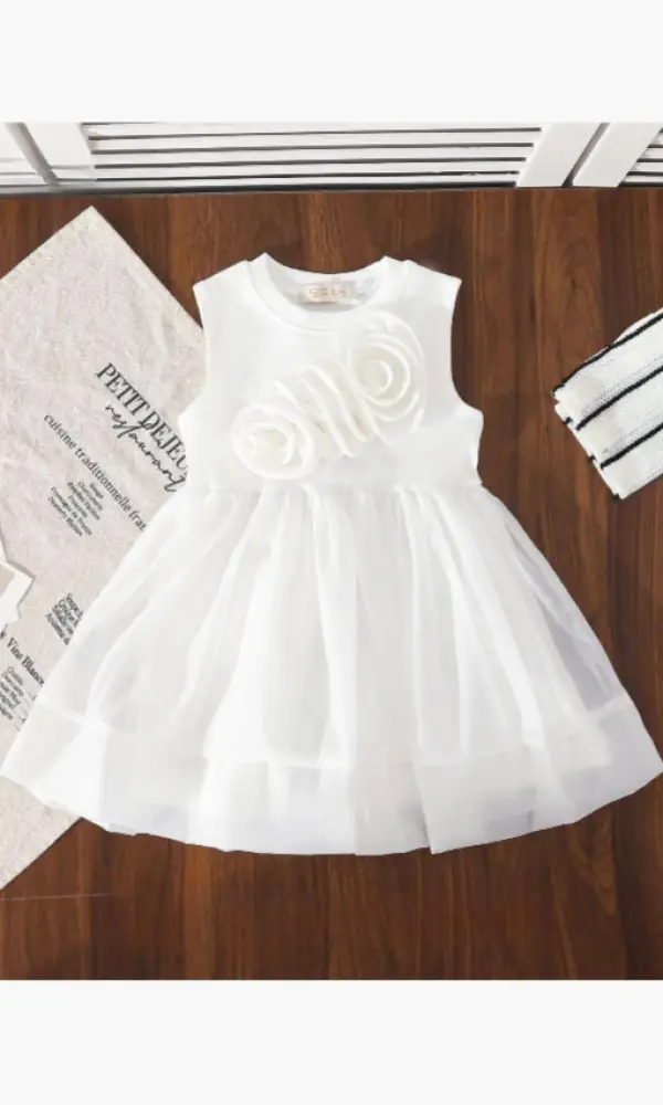 Платье нарядное без рукавов для девочки (р-р 98-122)