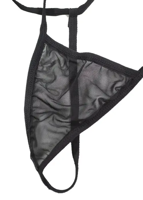 Комплект женского нижнего белья на широких лямках (сорочка и стринги) (р-р 42-46)