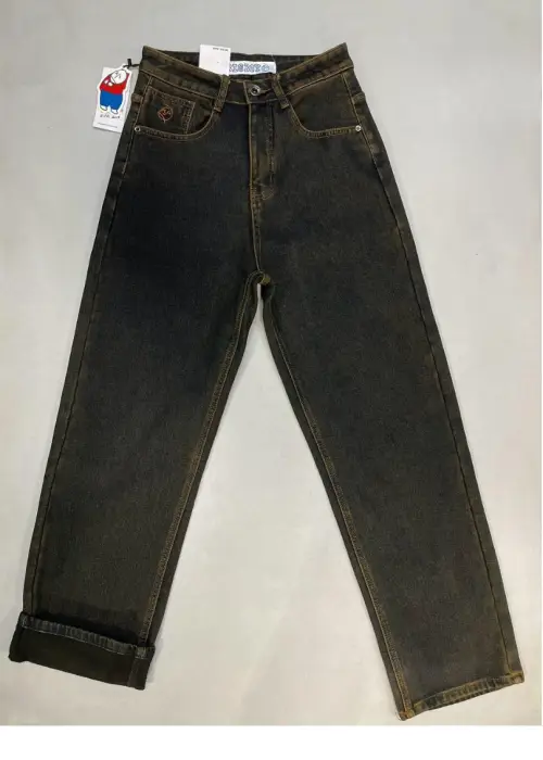 Джинсы багги мужские с начёсом р-р 28-36